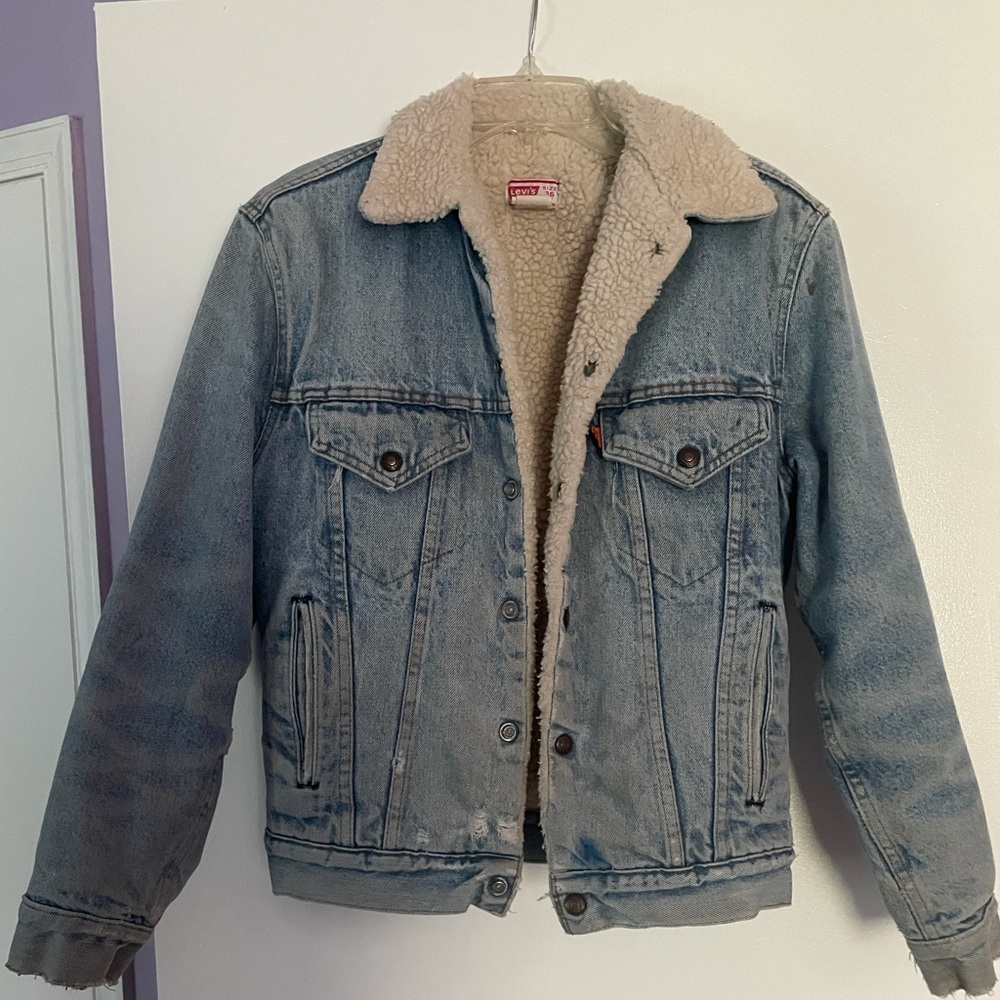 VINTAGE LEVI winter jean jacket